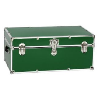 Green Steel Trunk with Optional Cedar Lining and Wheels   Storage Trunks