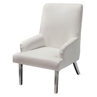 Beluga Leather Chair   White   Club Chairs