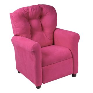 Traditional Microfiber Childrens Recliner   Pink   Kids Recliners