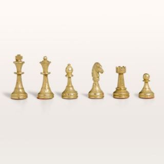 Florentine Brass & Silver Chess Pieces   Chess Pieces