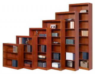 Remmington Heavy Duty Bookcase with Reinforced Shelves   Cherry   Bookcases