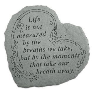 Life Is Not Measured By The Breaths Garden Stone   Garden & Memorial Stones
