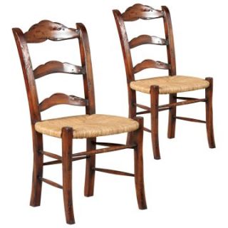 Caroline Side Chair   Distressed   Set of 2   Dining Chairs