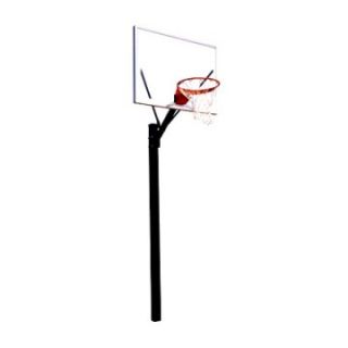 First Team Sport II Fixed Height Inground Basketball System   48 Inch Acrylic Backboard   In Ground Hoops
