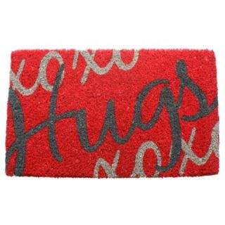 Hugs Hand Woven Coir Doormat   Outdoor Doormats