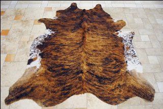 New Hilason Exotic Medium Hair On Leather Pure Brazillian Cowhide Skin Rug Sports & Outdoors