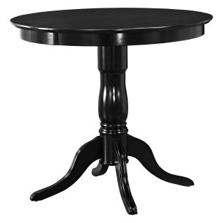 Clifton 42 in. Round Pedestal Pub Table   Black   Dining Tables