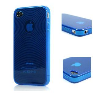 Dark Blue Target Design TPU Flex Case for Apple Apple iPhone 4S and iPhone 4th Generation Cell Phones & Accessories