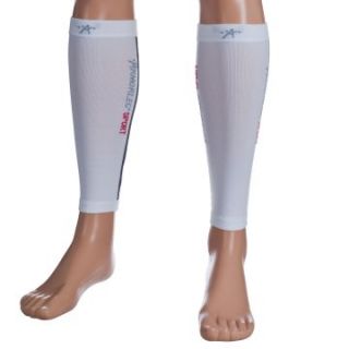 Remedy Calf Sport Compression Running Sleeve Socks   White   Braces and Supports