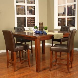 AHB Cameo 5 pc. Counter Height Set with Hancock Stools   Dining Table Sets