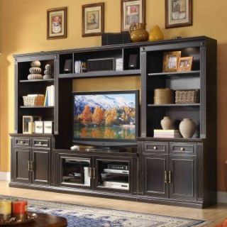 Windsor 4 Piece Entertainment Wall Unit with 56 in. TV Console