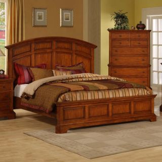 Pennsylvania Country Cherry Panel Bed   Bedroom Sets