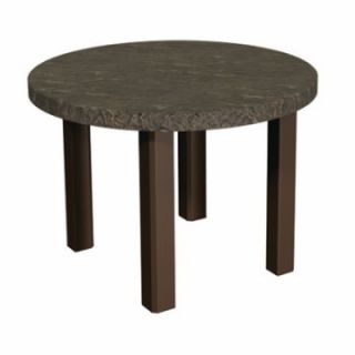 Homecrest Sandstone 24 in. Round End Table   Patio Tables