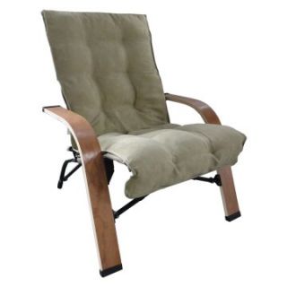 Foldable Game Chair with Micro Suede Cushion and Carry Bag   Sage Cushion   Outdoor Lounge Chairs