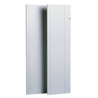 Easy Track Closet 2 Count 48 in. White Vertical Panels   RV1447   Wood Closet Organizers