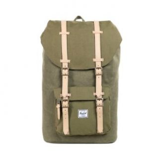 Herschel Supply Co. Little America Canvas, Washed Khaki/Bone/Teal, One Size Clothing