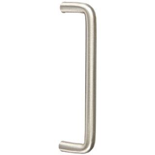 Rockwood 853.15 Brass Solid Wire Pull, 5/16" Diameter, 4" CTC Length, 1 1/4" Projection, Satin Nickel Plated Clear Finish Hardware Handles And Pulls
