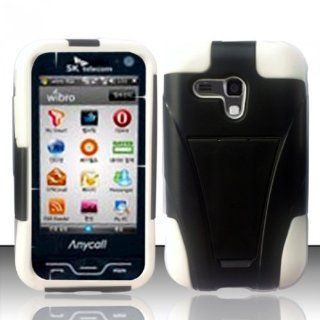White Hard Soft Gel Dual Layer Cover Case for Samsung Galaxy Rush SPH M830 Cell Phones & Accessories