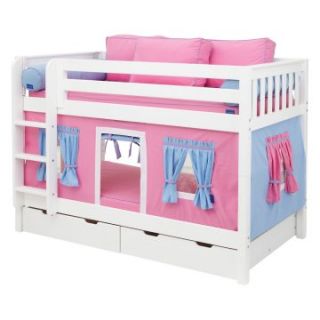 Hot Shot Girl Twin over Twin Tent Bunk Bed   Trundle Beds