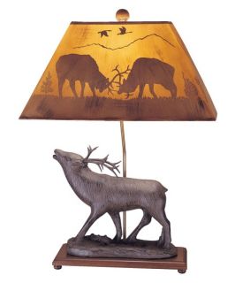 Mario Industries Back to Nature Elk Table Lamp   Brown   Table Lamps