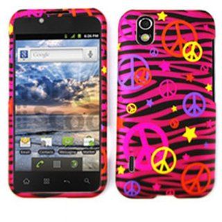 For Lg Marquee / Ignite Ls 855 Peace Pink Zebra Matte Texture Case Accessories Cell Phones & Accessories