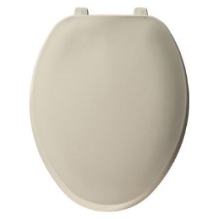 Bemis B170006 Elongated Closed Front Whisper Close Toilet Seat with Cover in Bone   Toilet Seats