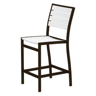 POLYWOOD® Euro Counter Side Chair with Aluminum Frame   Outdoor Dining Chairs
