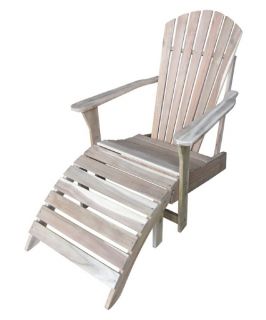 International Concepts Adirondack Chair with Footrest   Adirondack Chairs
