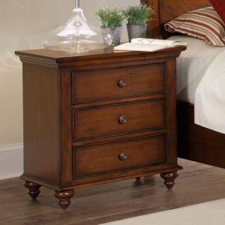 Progressive Furniture Wynshire 3 Drawer Nightstand   Antique Oak   Nightstands