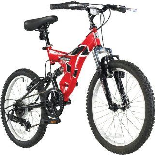 Columbia Anzer Peak 20" Boys' Dual Suspension Mountain Bike  Childrens Bicycles  Sports & Outdoors