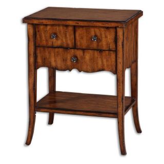 Uttermost Carmel End Table with Drawers   End Tables