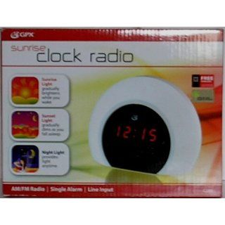 GPX C280 AM/FM Sunrise Clock Radio (Multi Color) (Discontinued by Manufacturer) Electronics