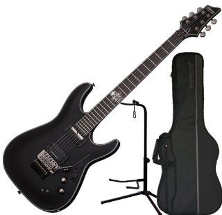 Schecter 1065 Blackjack SLS C 1 Sustainiac FR S SBK Electric Guitar w/ Stand and Gig Bag Musical Instruments