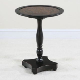 Myriad Glass Top Black End Table   End Tables