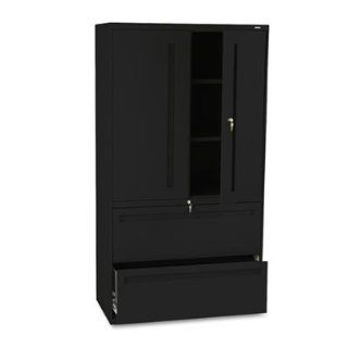 HON COMPANY * 700 Series Lateral File w/Storage Cabinet, 36w x 19 1/4d, Black, Sold as 1 Each Electronics