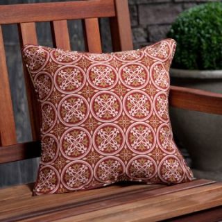 Morgan Cardinal Outdoor Water Repellent Corded Fiber Pillow   17 x 17 in.   Outdoor Pillows