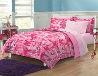 CHF Geo Camo Mini Bed in a Bag   Pink   Girls Bedding