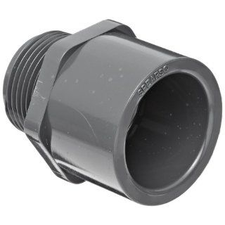 Spears 836 Series PVC Pipe Fitting, Adapter, Schedule 80, 3/4" Socket x NPT Male Industrial Pipe Fittings