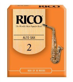 Rico Alto Sax Reeds, Strength 2.0, 10 pack Musical Instruments