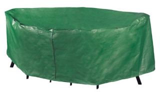 Bosmere B335 Rectangular Patio Set Cover   116 x 80 in.   Green   Outdoor Furniture Covers