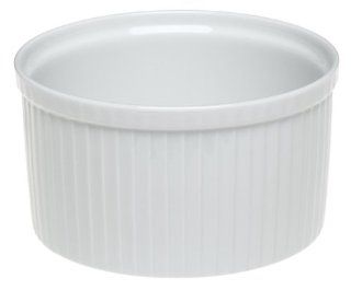 Pillivuyt Porcelain 6 Cup, 6 1/2 Inch Deep Classic Pleated Souffle Dish Kitchen & Dining