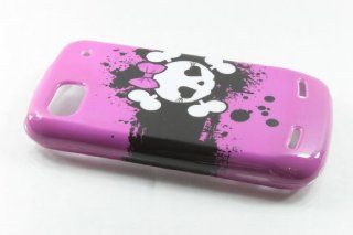 ZTE WARP Sequent N861 Hard Case Cover for Pink Skull Cell Phones & Accessories