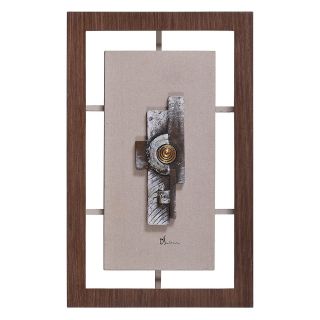 Relativity Wood and Metal Framed Wall Sculpture   20W x 31.5H in.   Framed Wall Art