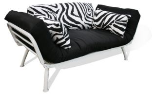 Mali Flex Combo Futon   Zebra Black & White   Futons
