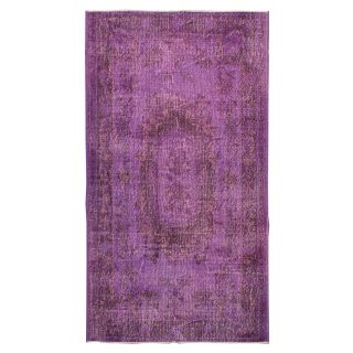 Overdyed All Over Purple Rug   3.10 x 6.10 ft.   Area Rugs