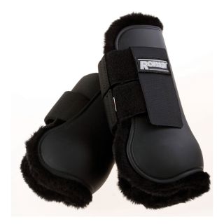 Roma Fleece Lined Open Front Boots   Set of 2   Horse Boots and Leg Wraps