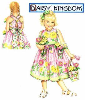 Girls Dress and Purse Daisy Kingdom Simplicity 5132 Sewing Pattern Size 3   4   5   6
