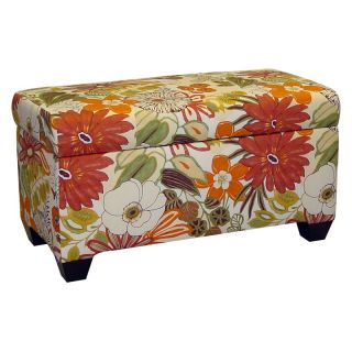 Skyline Lilith Marigold Upholstered Storage Bench   Bedroom Benches