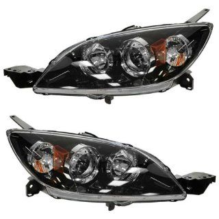 2004 2005 2006 2007 2008 2009 Mazda3 Mazda 3 Hatchback Headlight Headlamp Composite with HID Xenon (without Ballast) Front Head Light Lamp Set Pair Left Driver And Right Passenger Side (04 05 06 07 08 09) Automotive