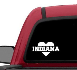 State Heart Sticker "Indiana" (White) 